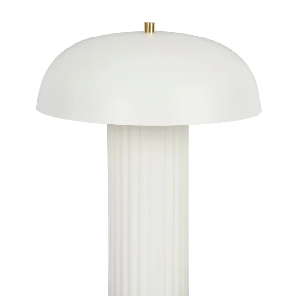 SEMA DESIGN Lampe Champignon Vintage En Fer H38cm Blanc – Arty 3